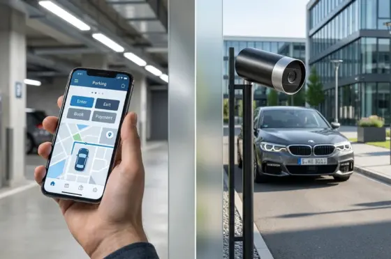 Park-App vs ANPR: Der ultimative Handy parken Vergleich 2026